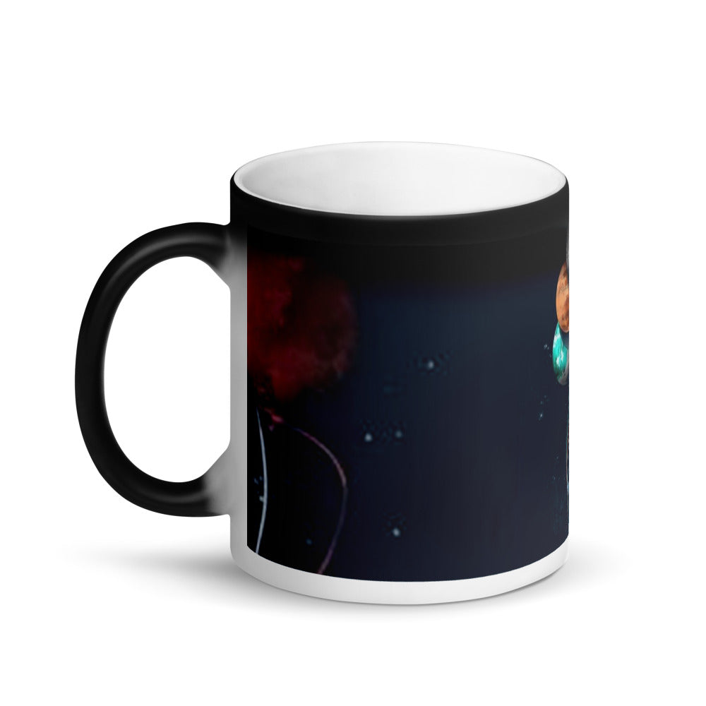 Astronaut - Mat, black magic mug
