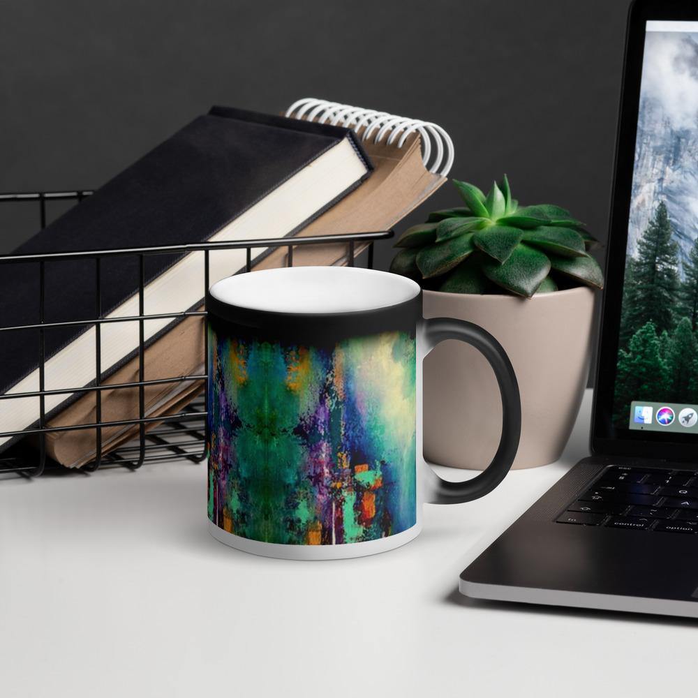 Trois - Matte, black magic mug