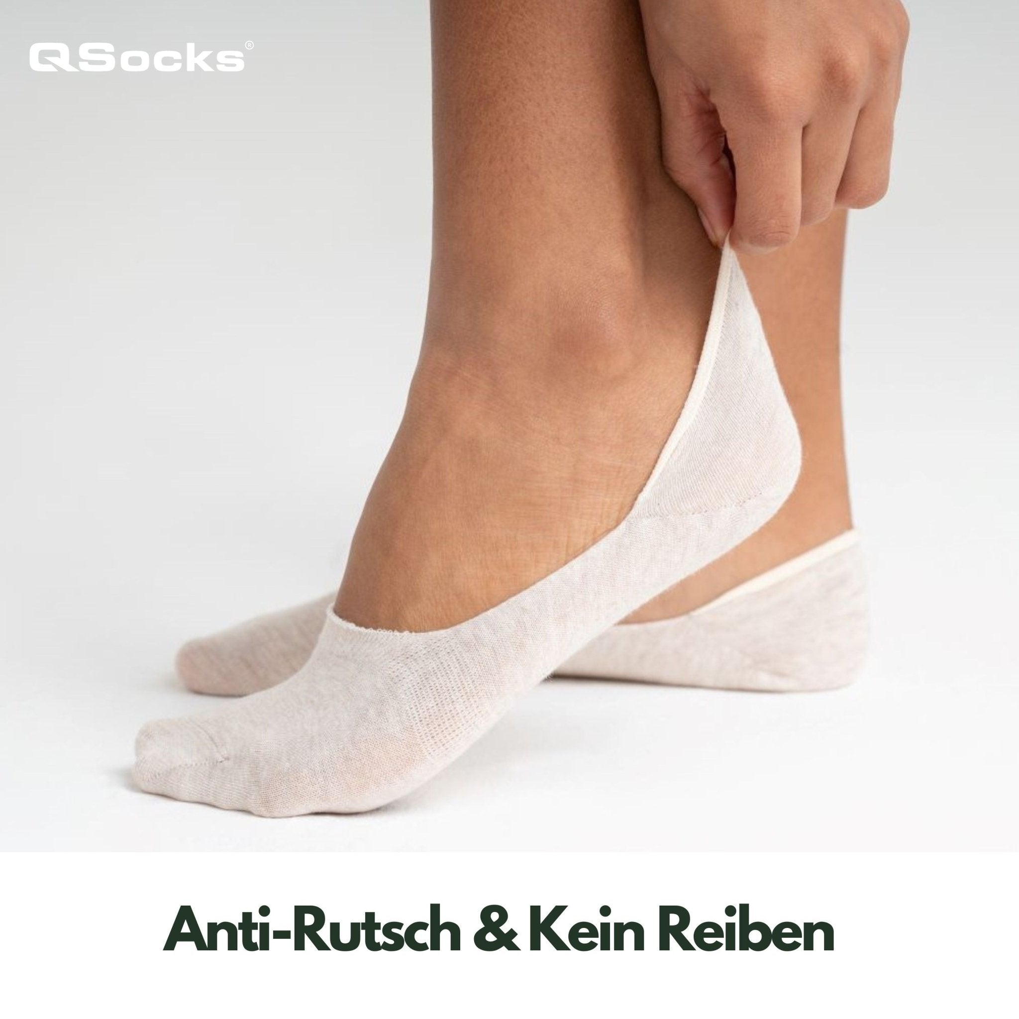 Medium Cut Ballerina Socken für Damen und Herren 6X Paar - QOLONIA - Shop Deutschland Noodosz