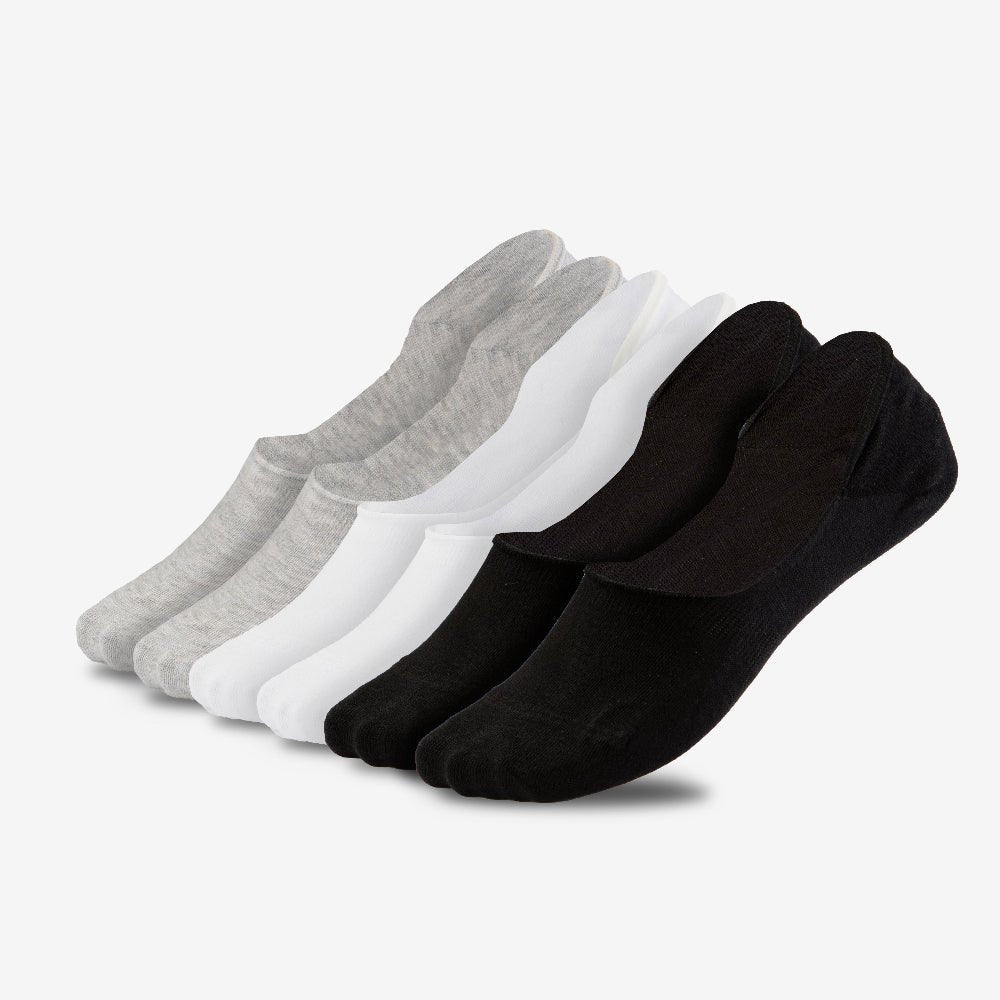Medium Cut Ballerina Socken für Damen und Herren 6X Paar - QOLONIA - Shop Deutschland Noodosz