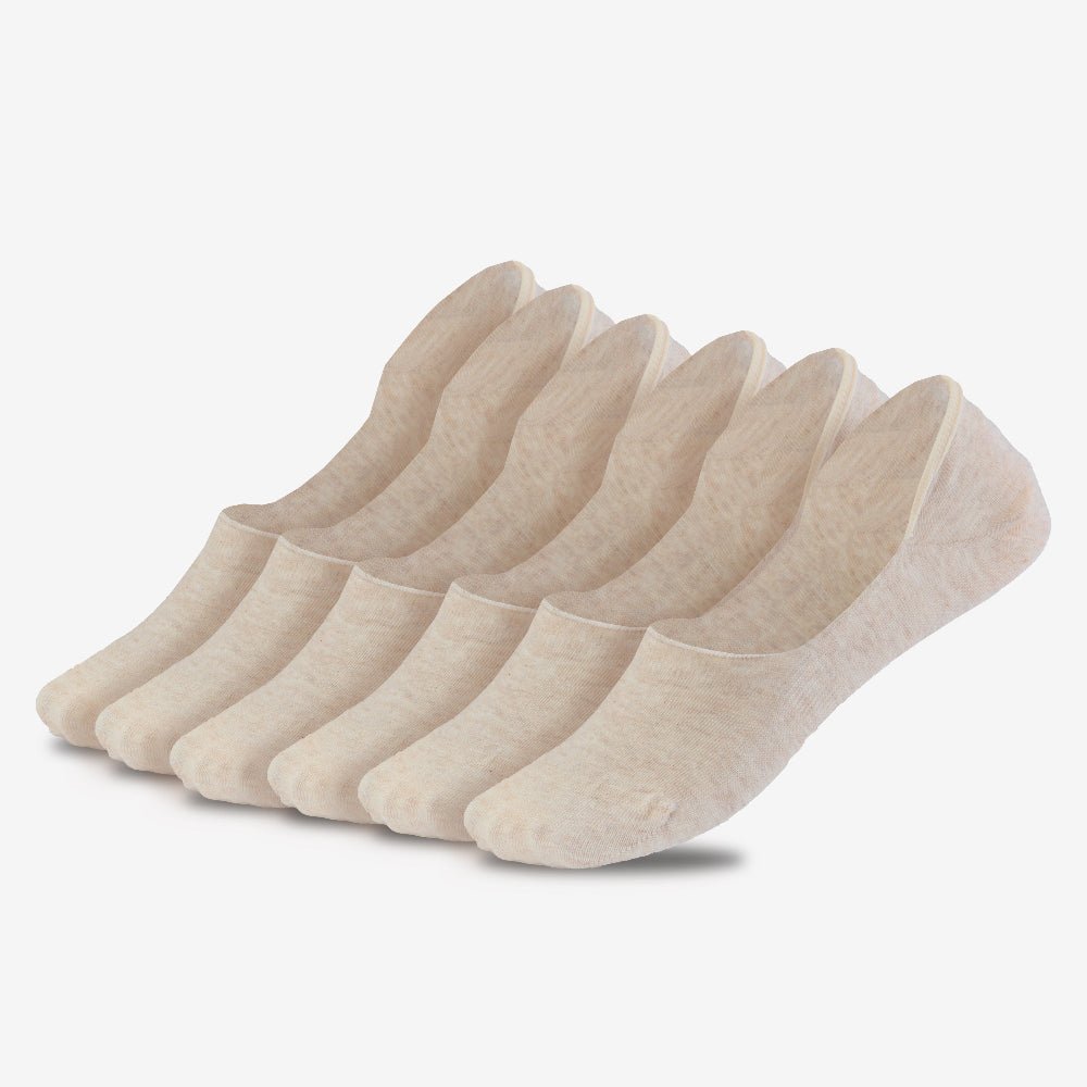 Medium Cut Ballerina Socken für Damen und Herren 6X Paar - QOLONIA - Shop Deutschland Noodosz