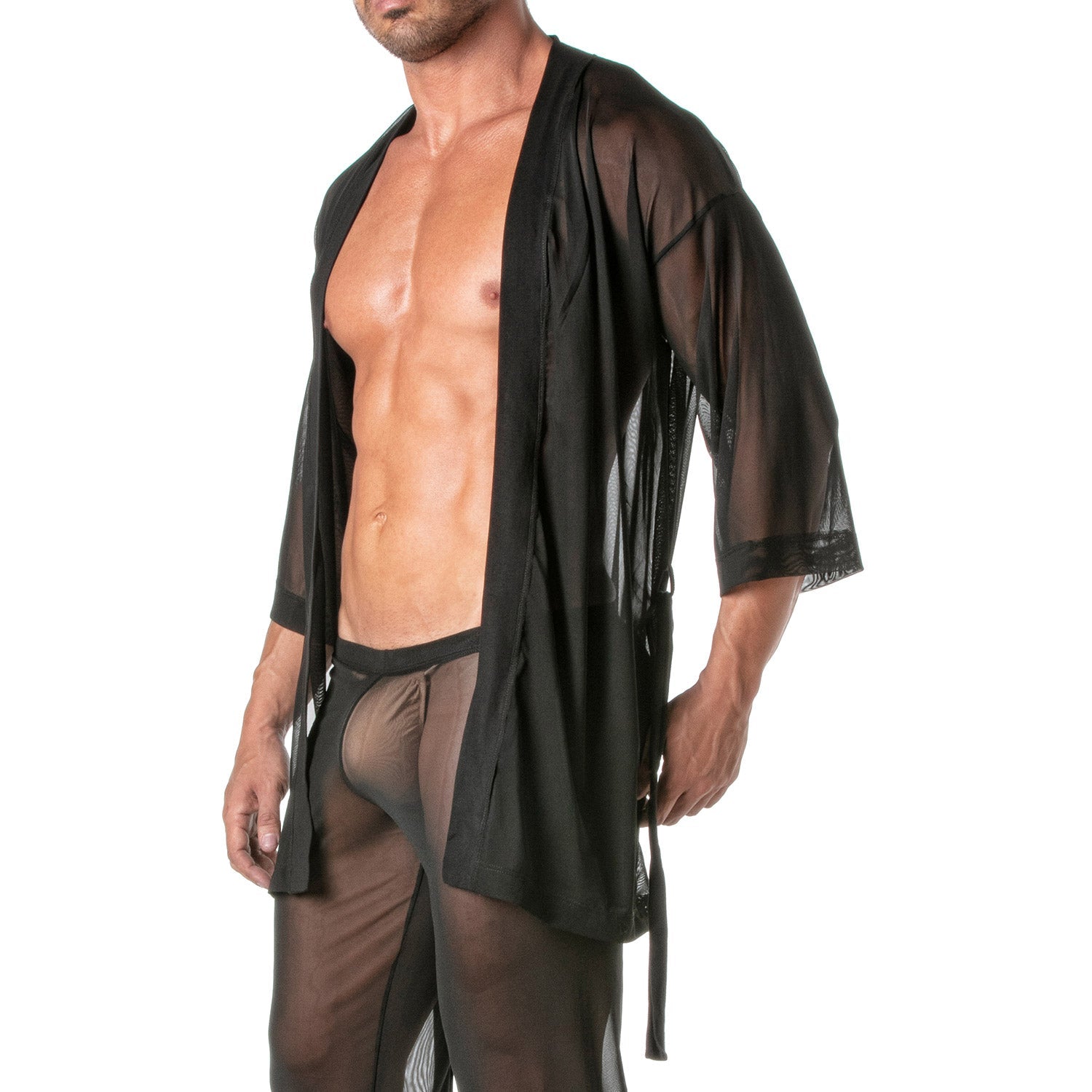Mesh Kimono Vest For Men - TOF Paris - Shop Deutschland Noodosz