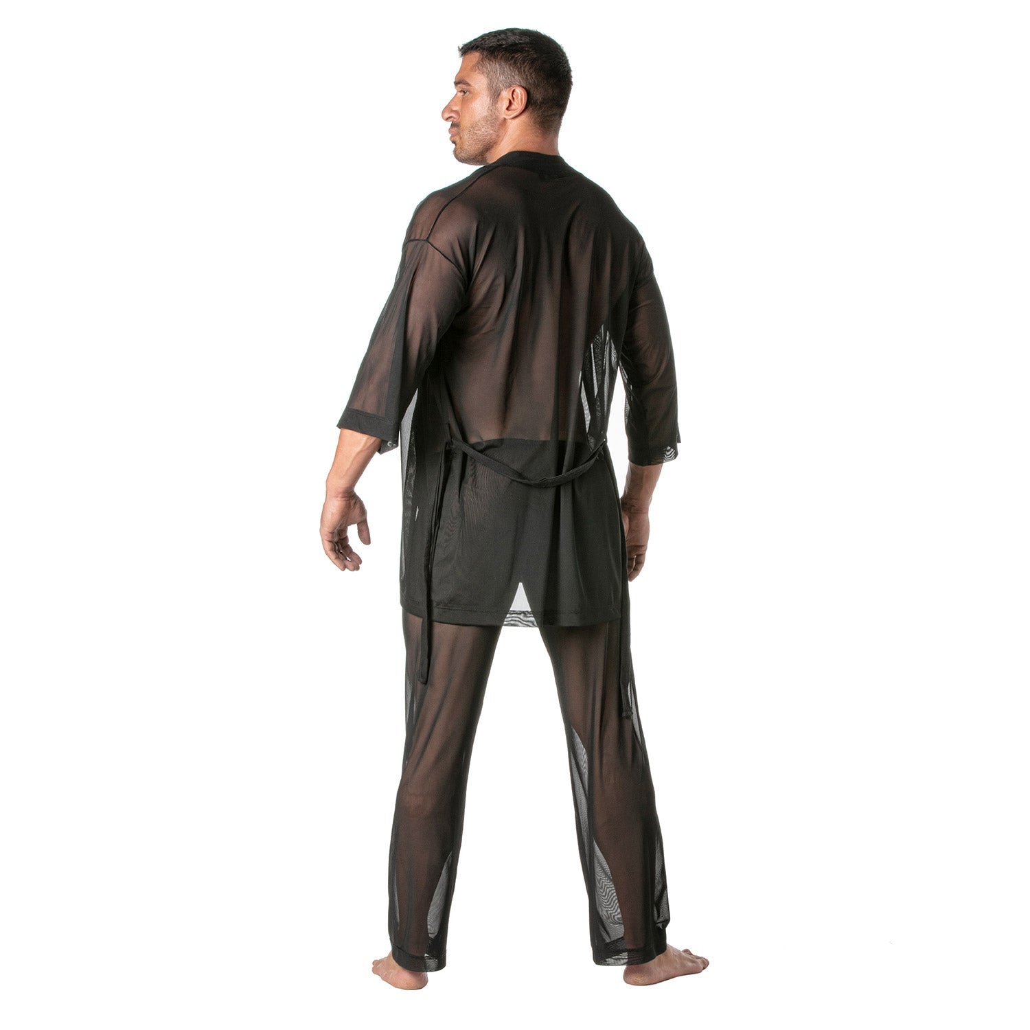 Mesh Kimono Vest For Men - TOF Paris - Shop Deutschland Noodosz