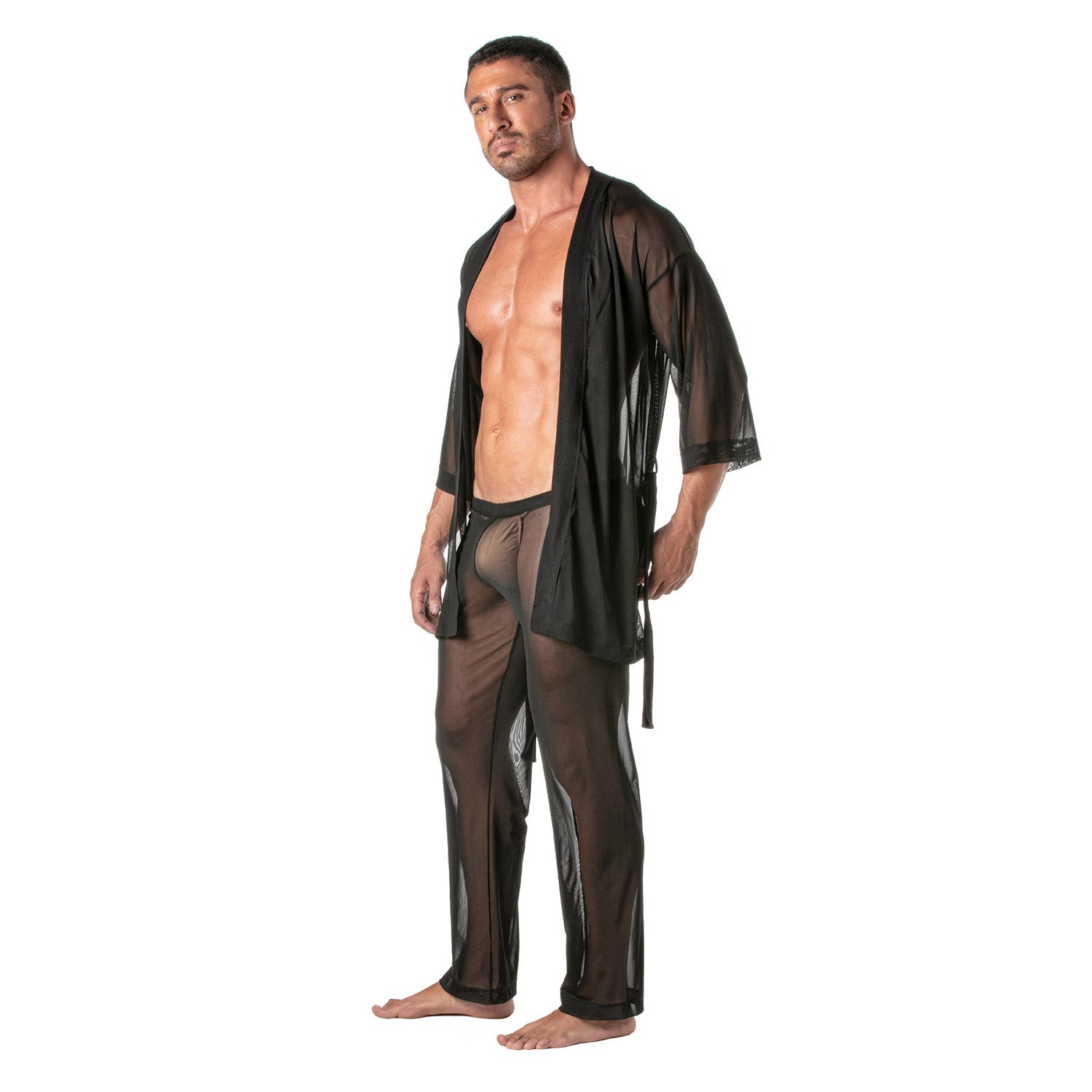 Mesh Kimono Vest For Men - TOF Paris - Shop Deutschland Noodosz