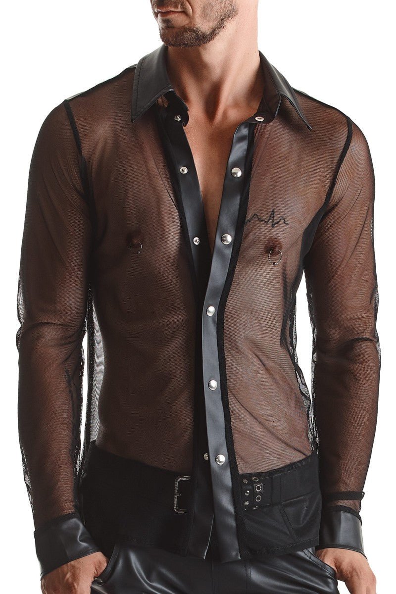 Mesh Stud Shirt - Pole - Shop Deutschland Noodosz