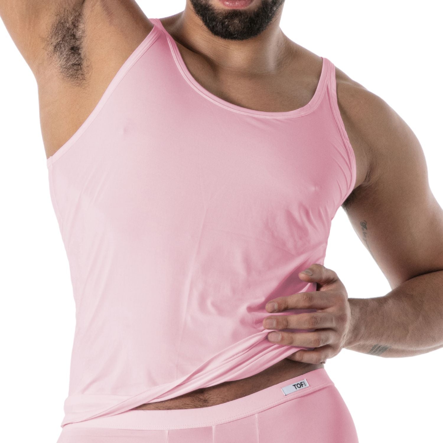 Mon Amour Microfiber Tank Top Pink - TOF Paris - Shop Deutschland Noodosz
