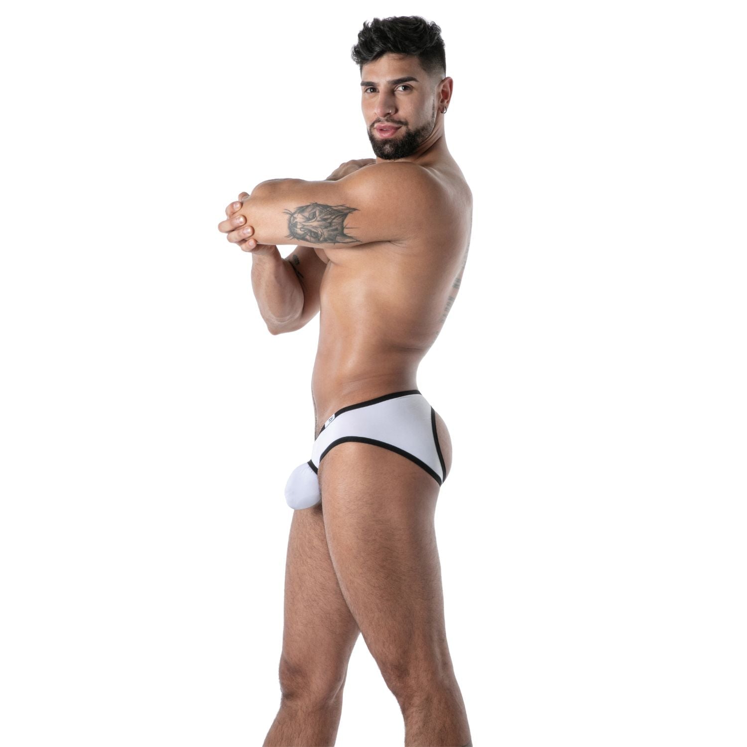 Mon Amour — rückenfreier Slip aus Mikrofaser, Weiß - TOF Paris - Shop Deutschland Noodosz