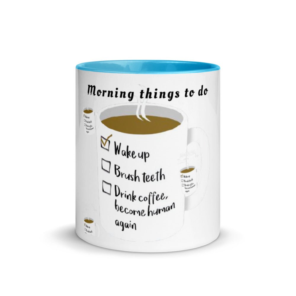 Morning things to do - Tasse mit farbiger Innenseite - NiZED - Shop Deutschland Noodosz
