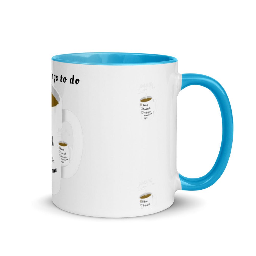 Morning things to do - Tasse mit farbiger Innenseite - NiZED - Shop Deutschland Noodosz