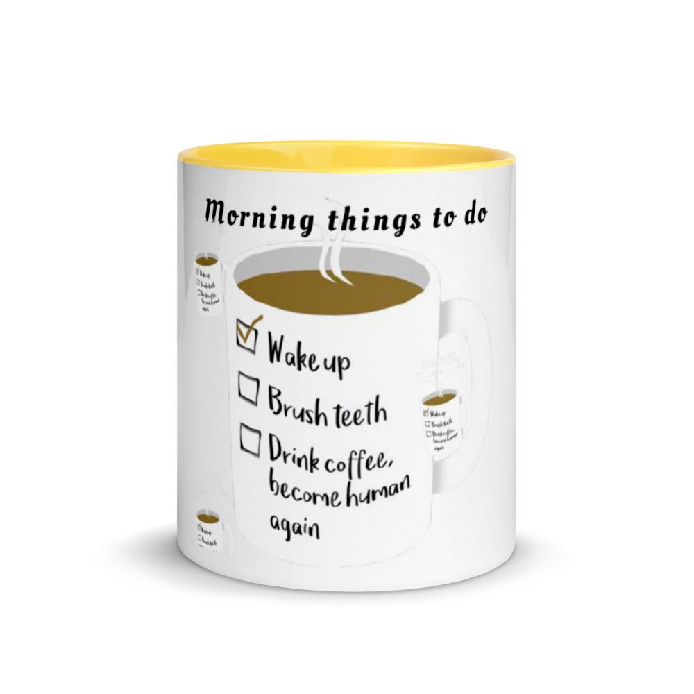 Morning things to do - Tasse mit farbiger Innenseite - NiZED - Shop Deutschland Noodosz