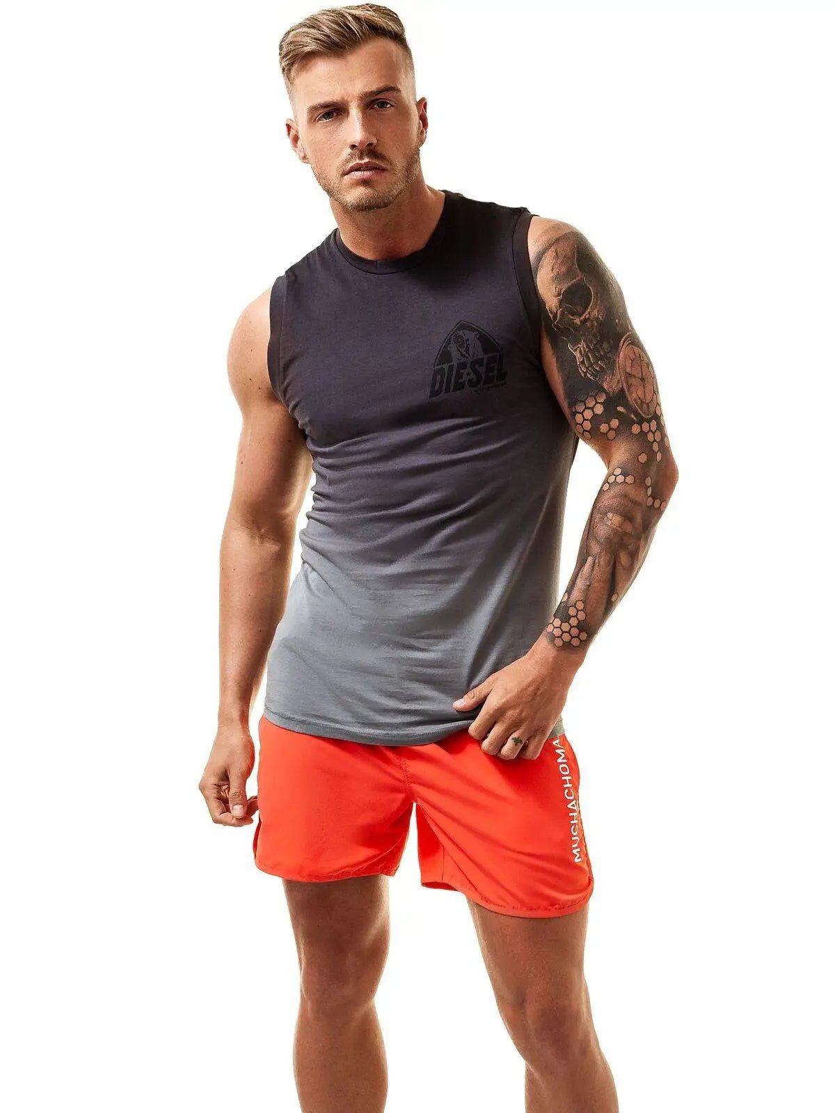 MUCHACHOMALO 2058 SOLID SURFERSHORTS Badeshorts Boardshorts Badehose Beachshorts - noodosz