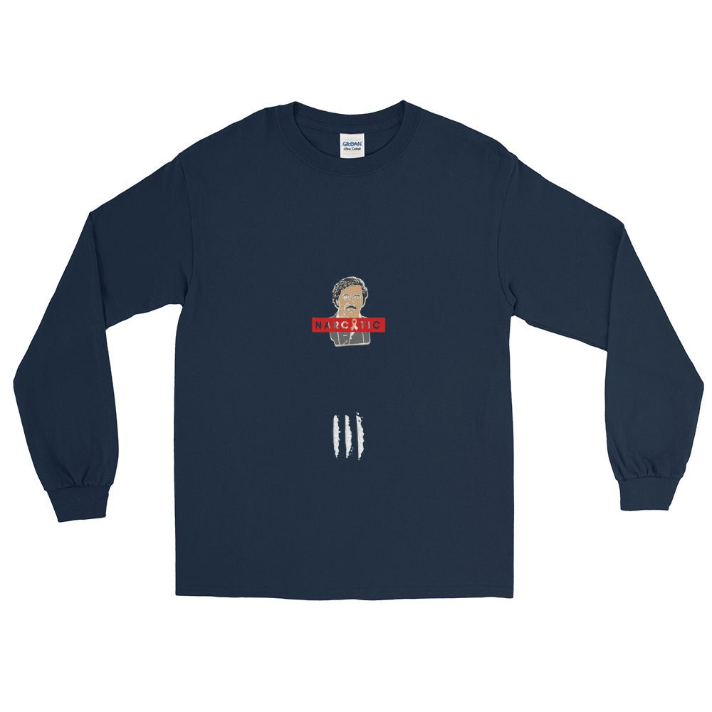 Narcotic Pablo Escobar x Kokain Langarmshirt - NiZED - Shop Deutschland Noodosz