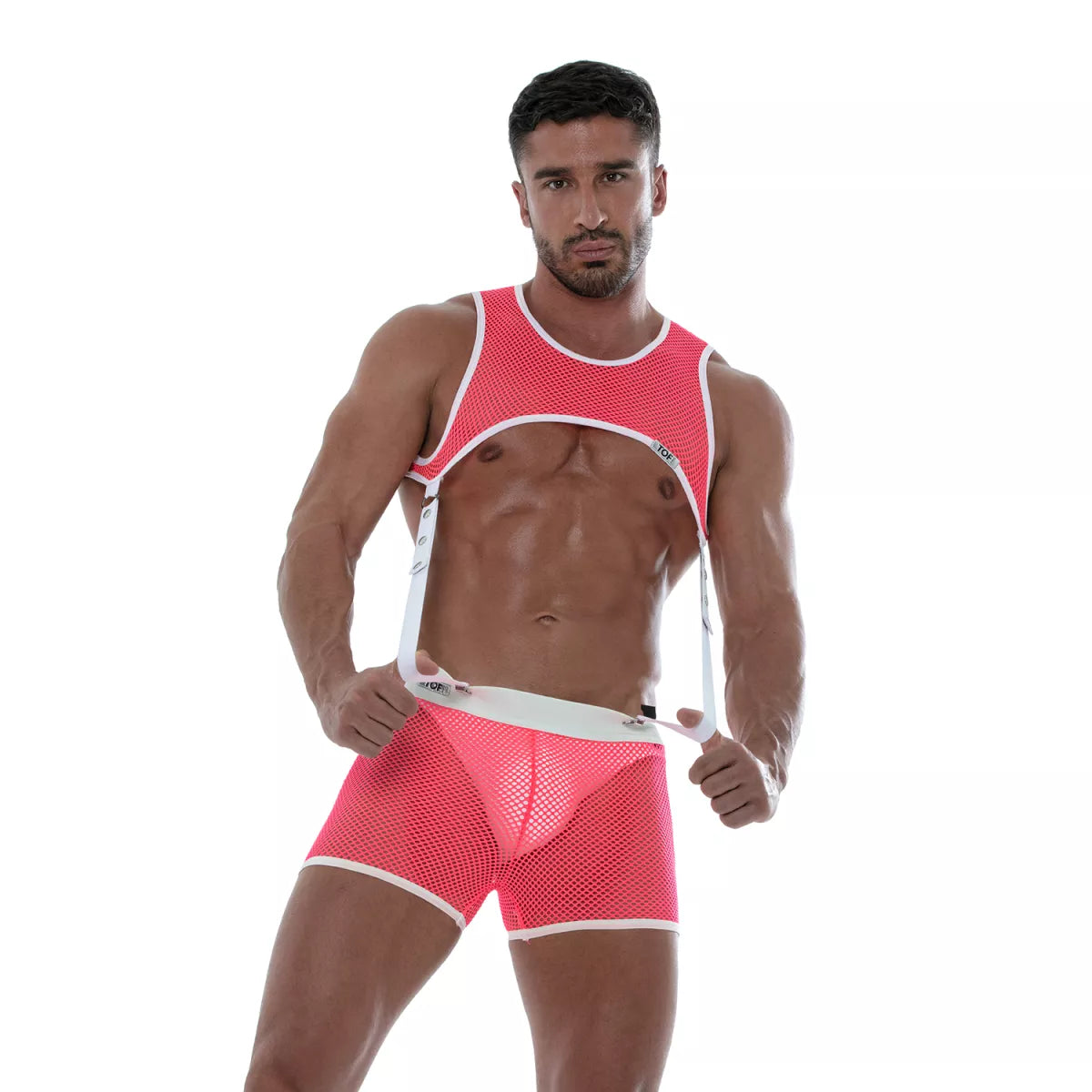 Neon Mesh Harness – Pink
