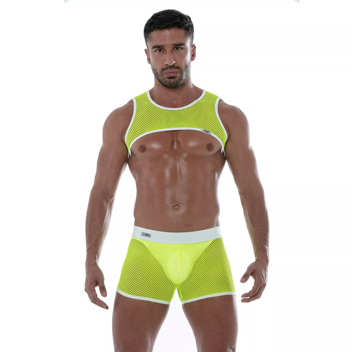 Neon Mesh Harness Gelb