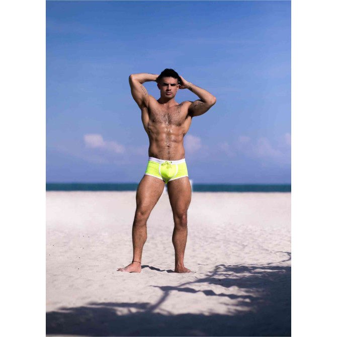 Neon Swim Trunks Yellow - noodosz - TOF Paris - 