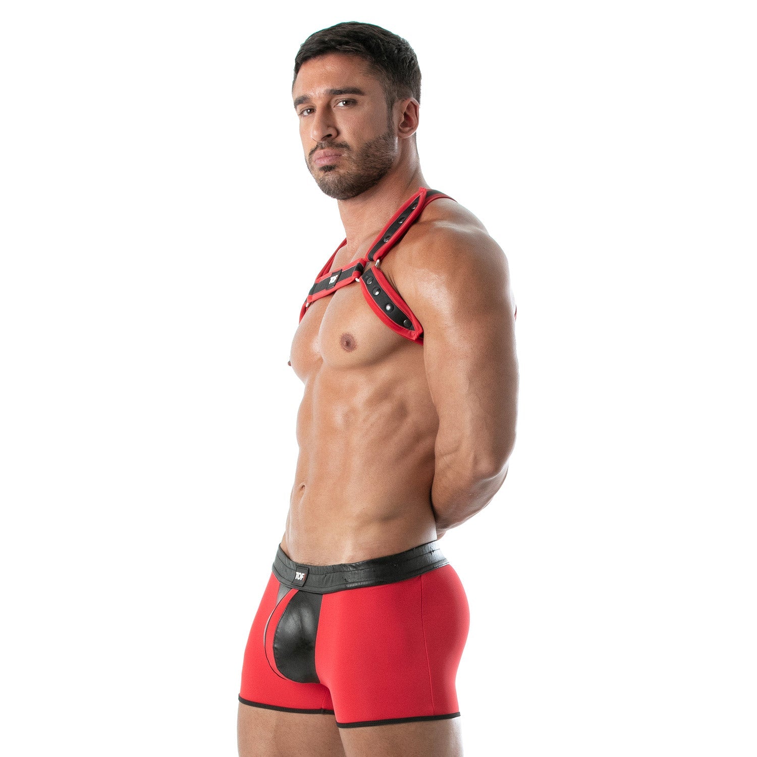 Neopren Bulldog Harness Rot - TOF Paris - Shop Deutschland Noodosz