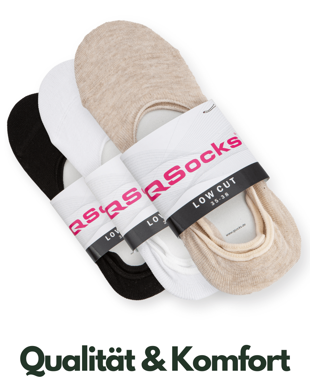No Show Socken Füßlinge für Damen & Herren 6X Paar - QOLONIA - Shop Deutschland Noodosz