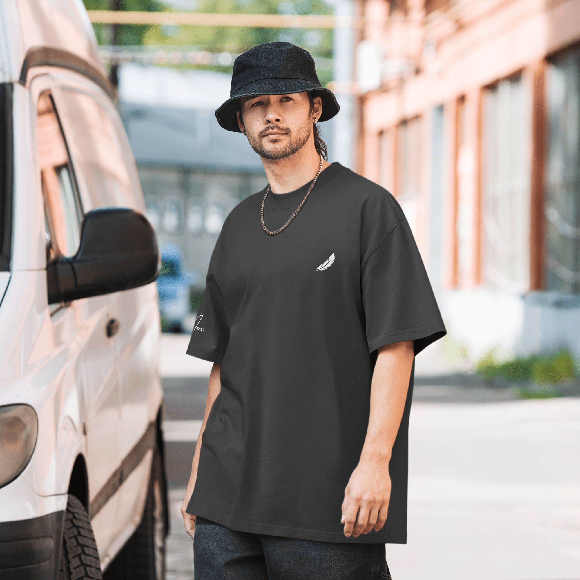 Oversized T-Shirt "LEARNING - DYING" - flyliving - Shop Deutschland Noodosz