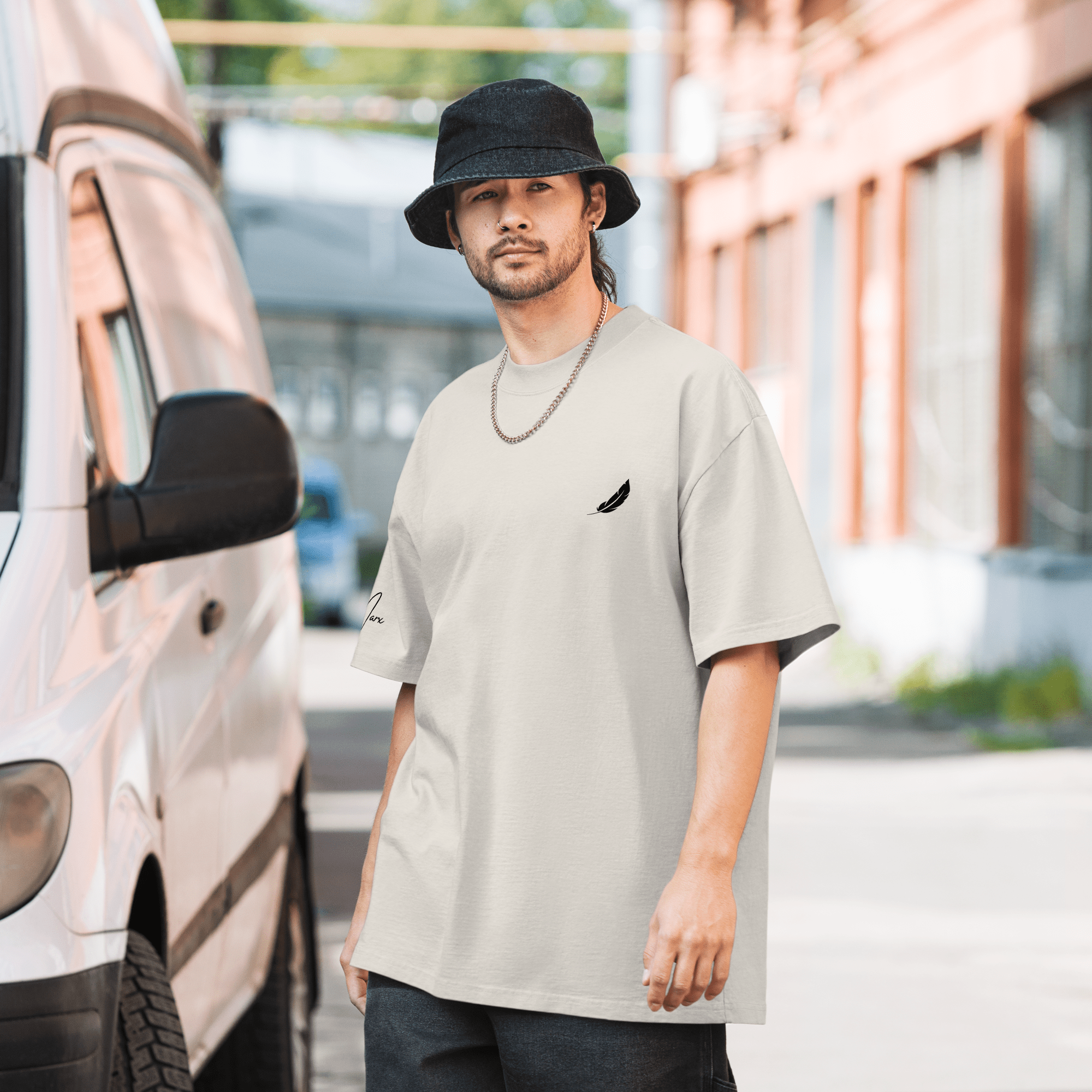 Oversized T-Shirt "LEARNING - DYING" - flyliving - Shop Deutschland Noodosz