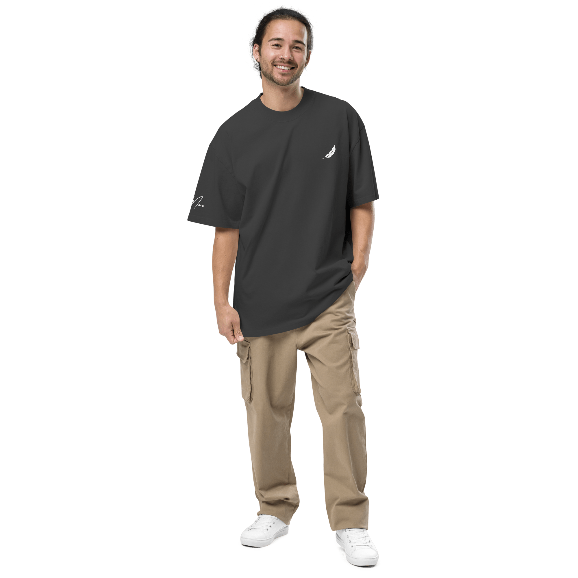 Oversized T-Shirt "LEARNING-DYING"