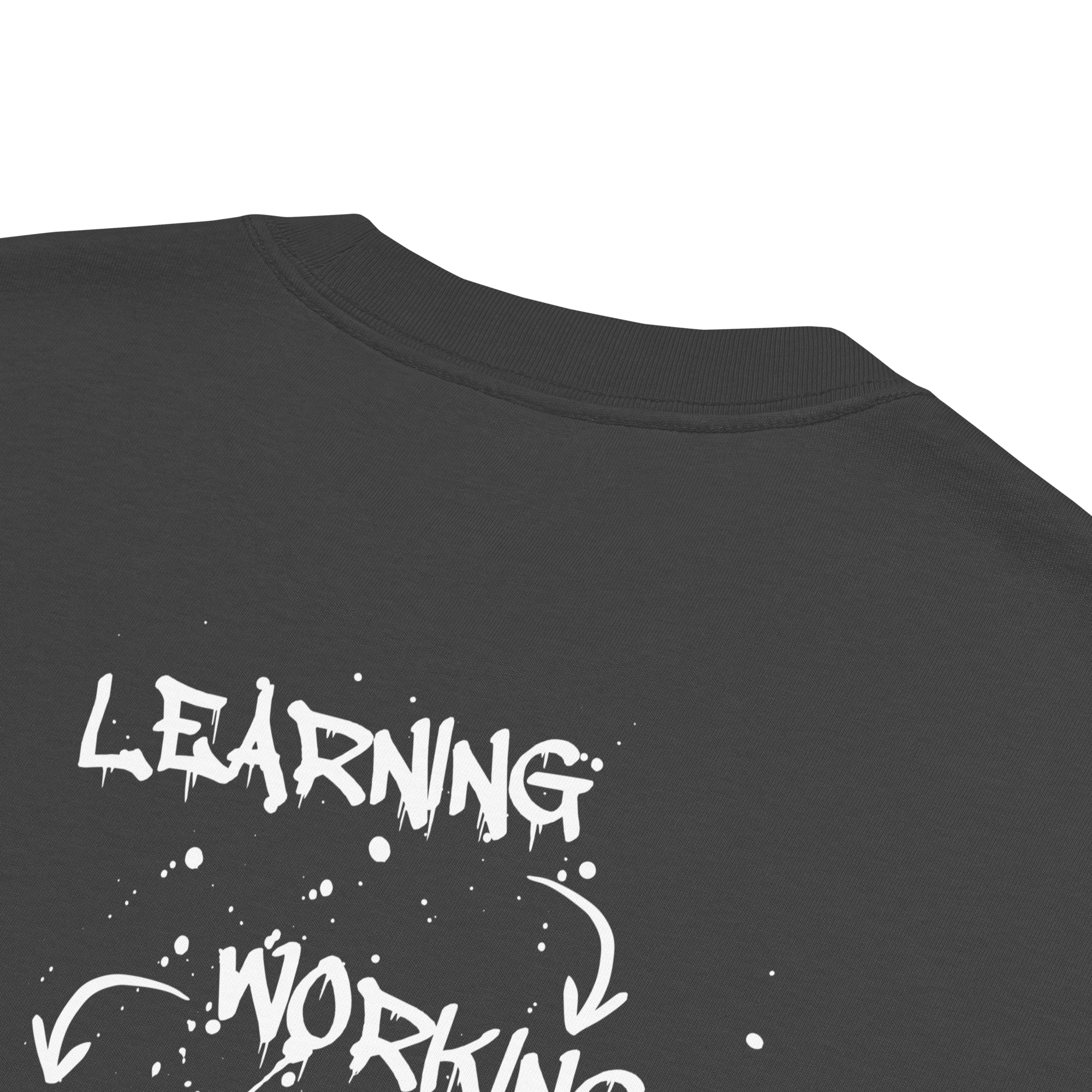 Oversized T-Shirt "LEARNING-DYING"