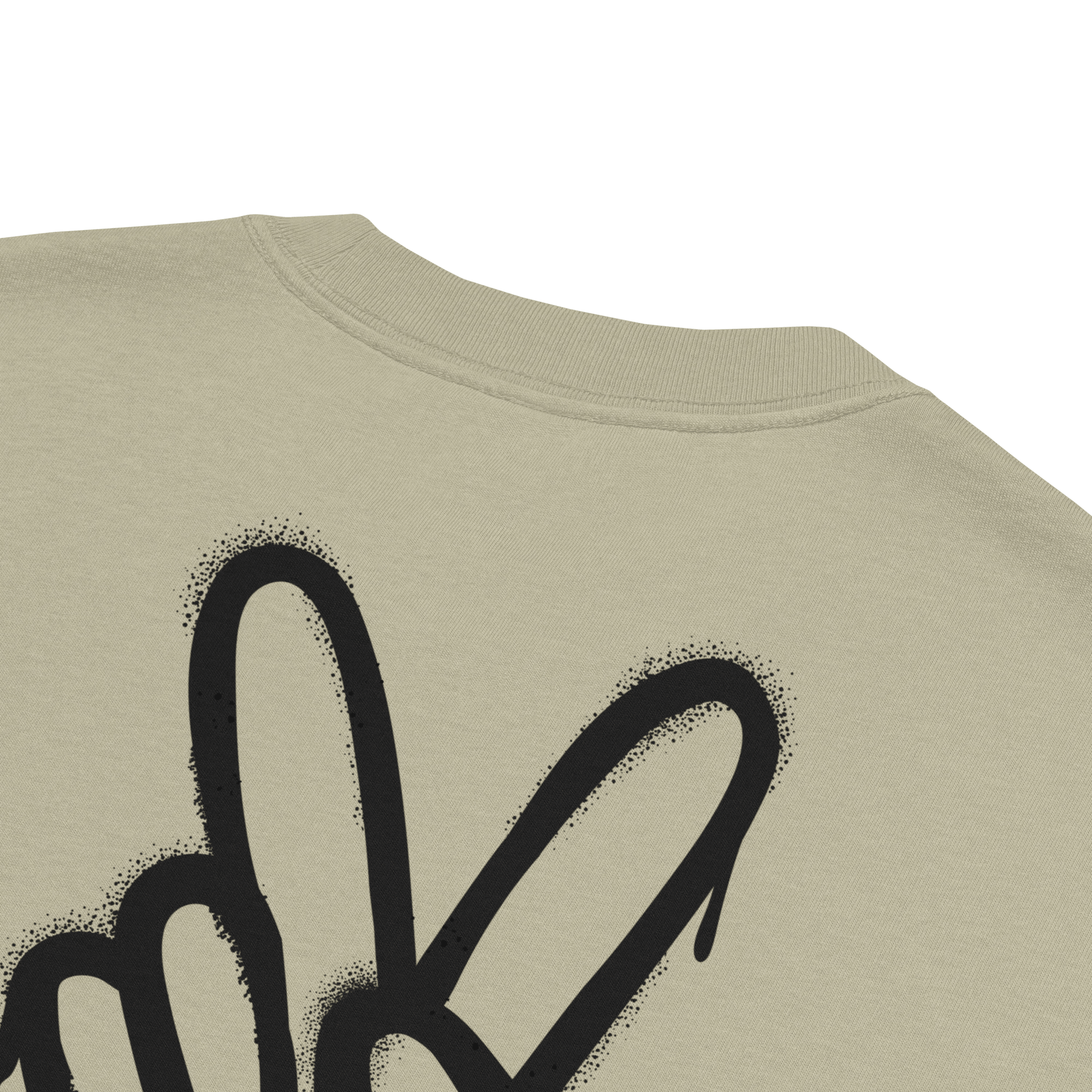Oversized T-Shirt "Spray Peace", backprint - flyliving - Shop Deutschland Noodosz