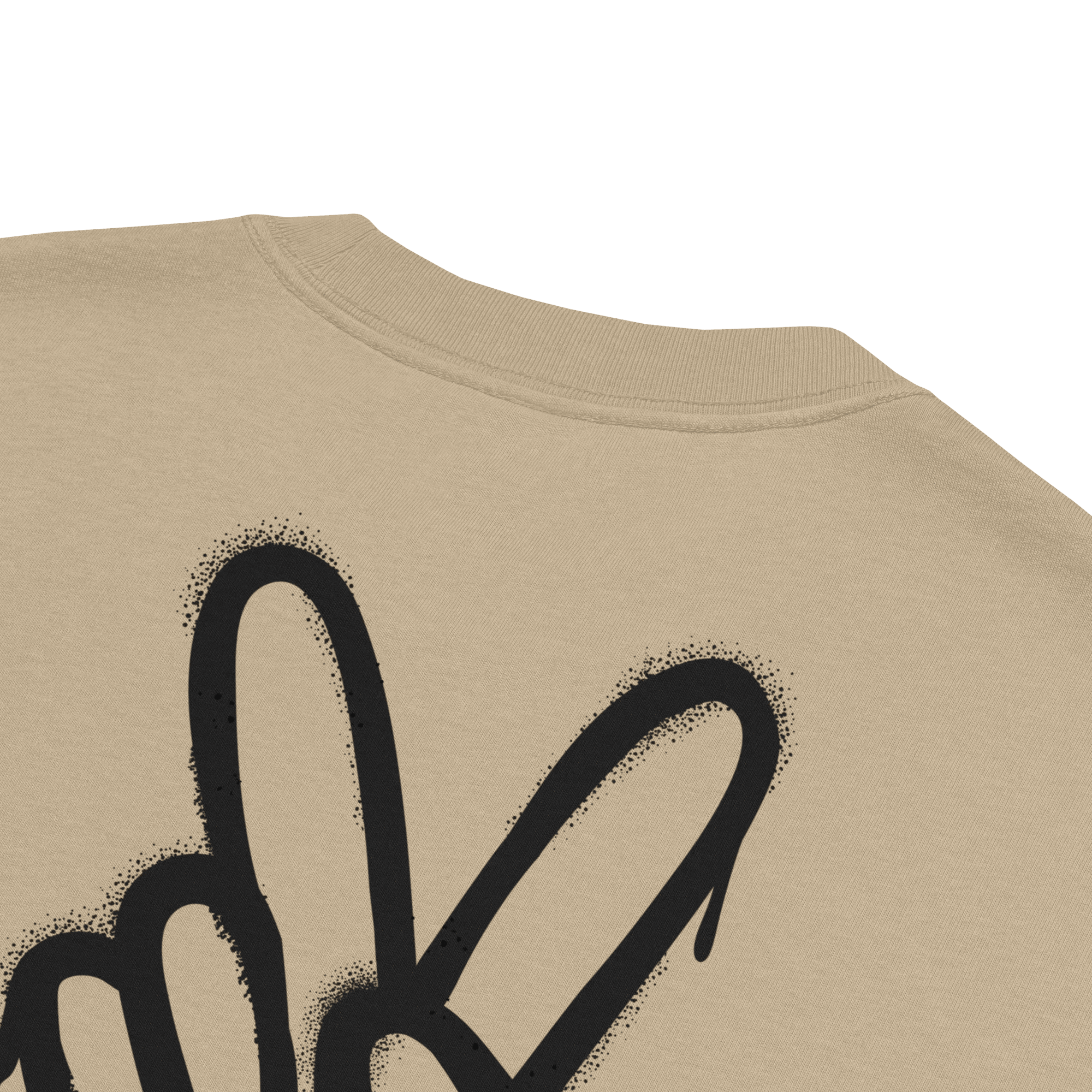 Oversized T-Shirt "Spray Peace", backprint - flyliving - Shop Deutschland Noodosz