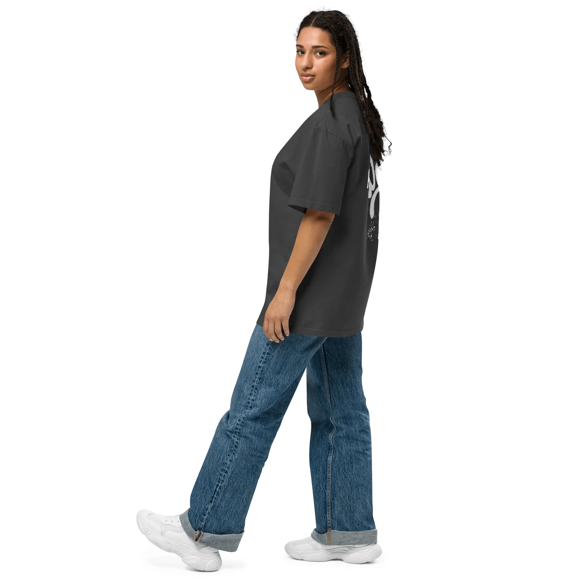 Oversized T-Shirt "Spray Peace", backprint - flyliving - Shop Deutschland Noodosz