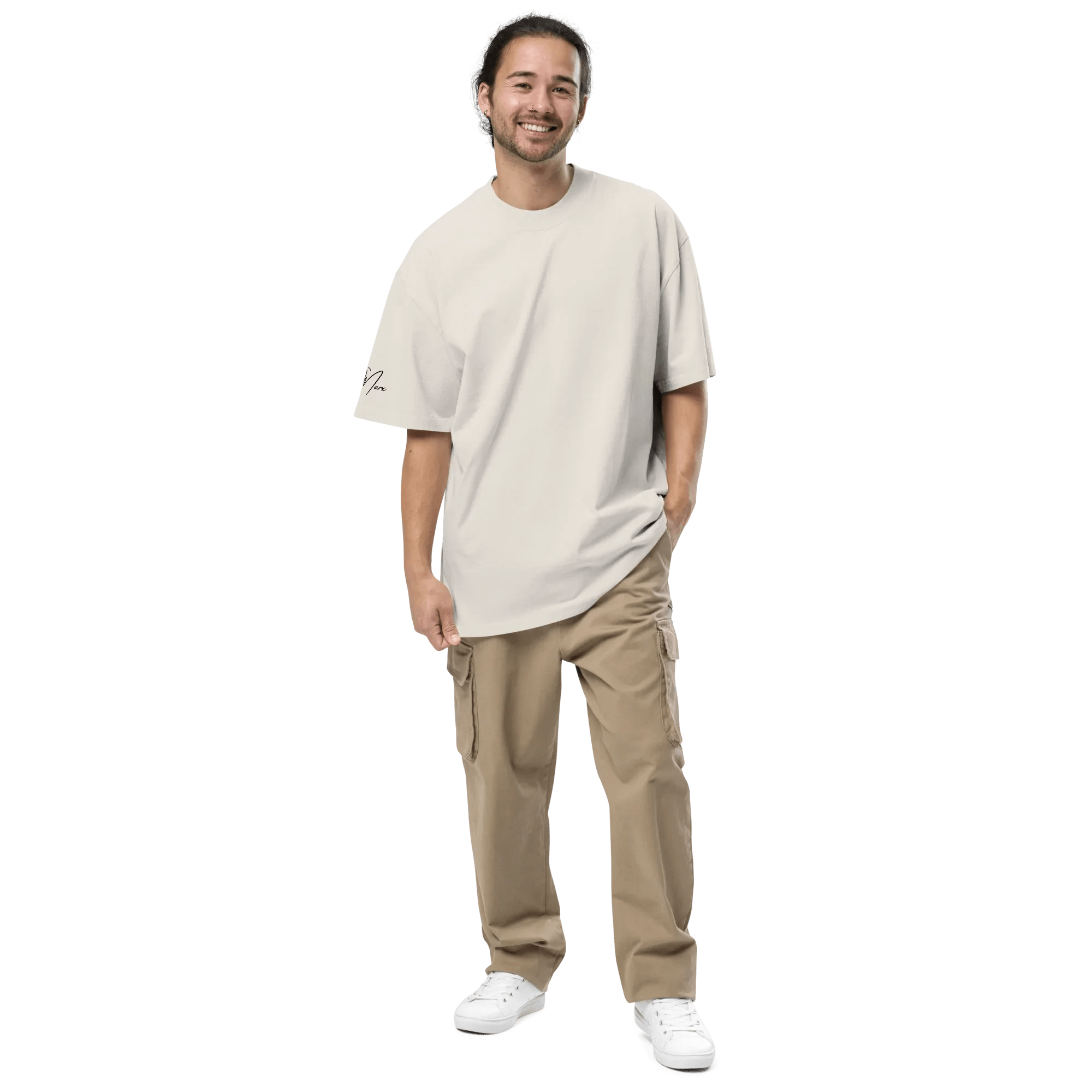 Oversized T-Shirt "Spray Peace", backprint - flyliving - Shop Deutschland Noodosz