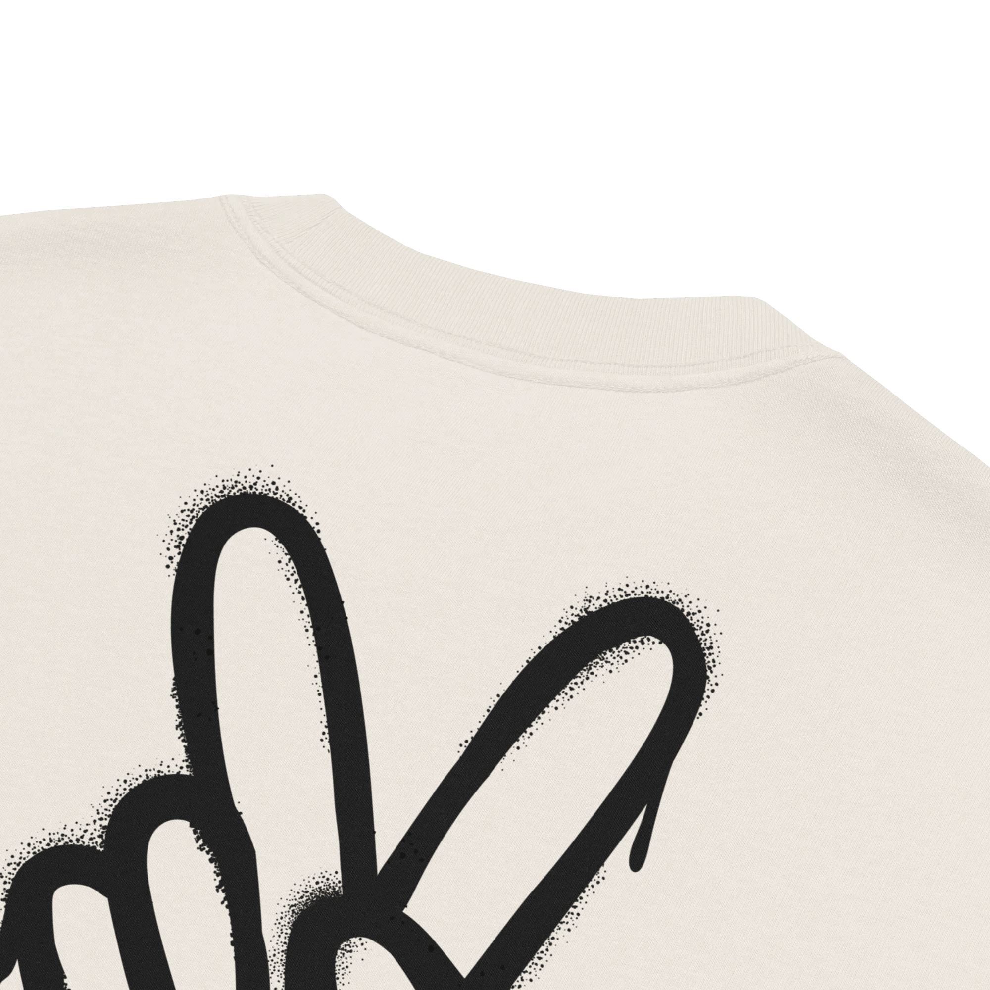 Oversized T-Shirt "Spray Peace", backprint - flyliving - Shop Deutschland Noodosz
