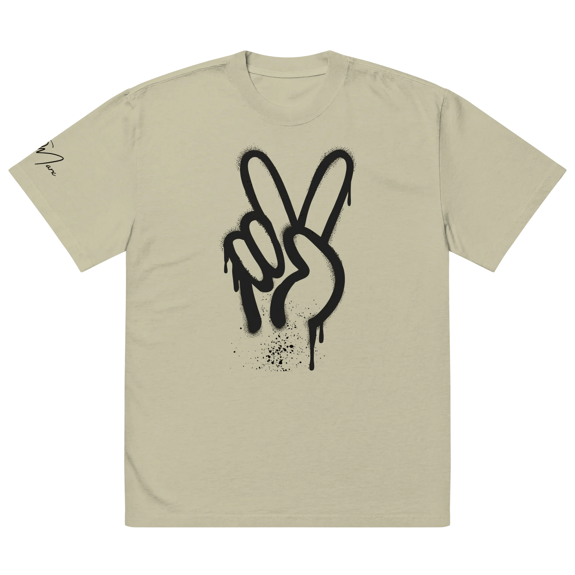 Oversized T-Shirt "Spray Peace" - flyliving - Shop Deutschland Noodosz