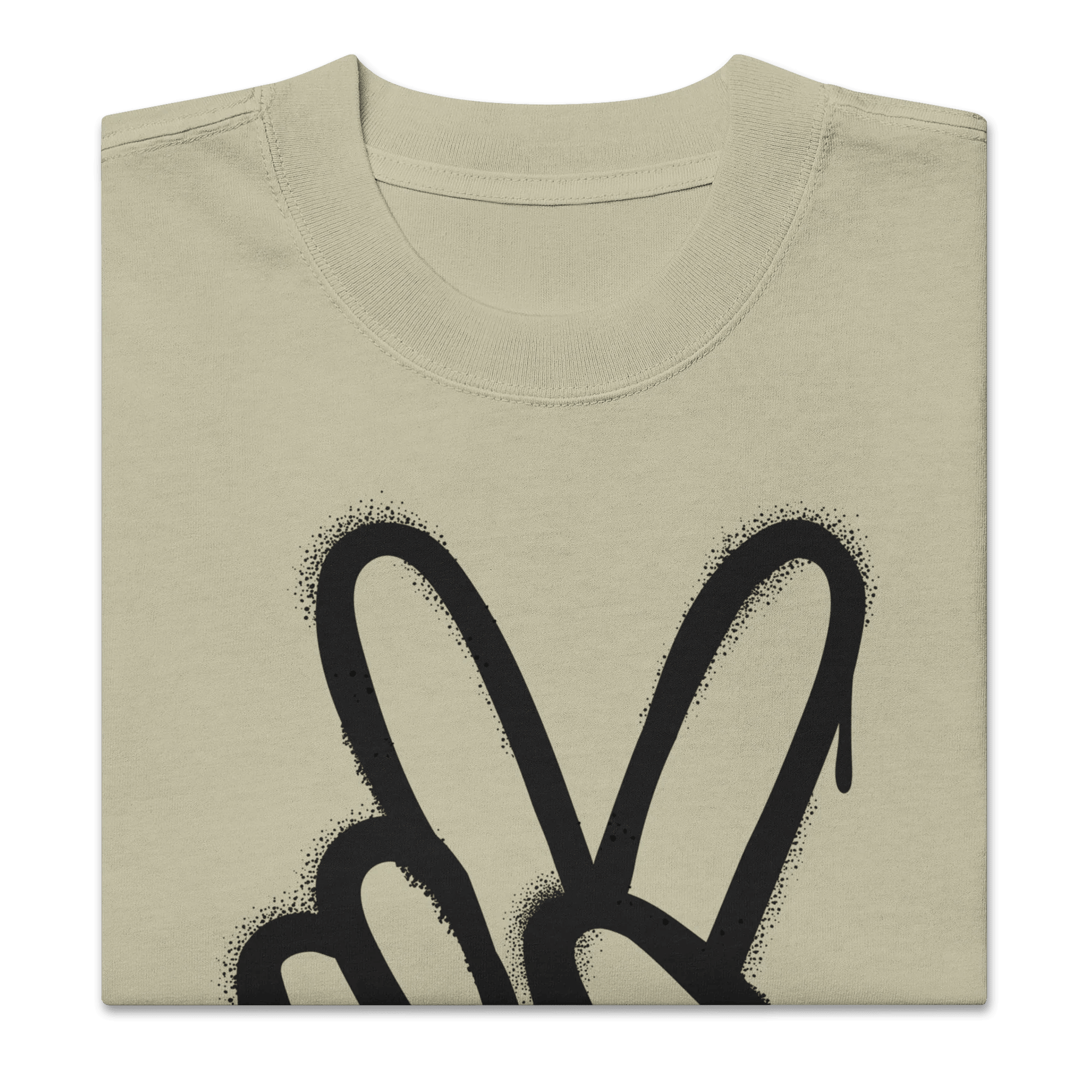 Oversized T-Shirt "Spray Peace" - flyliving - Shop Deutschland Noodosz