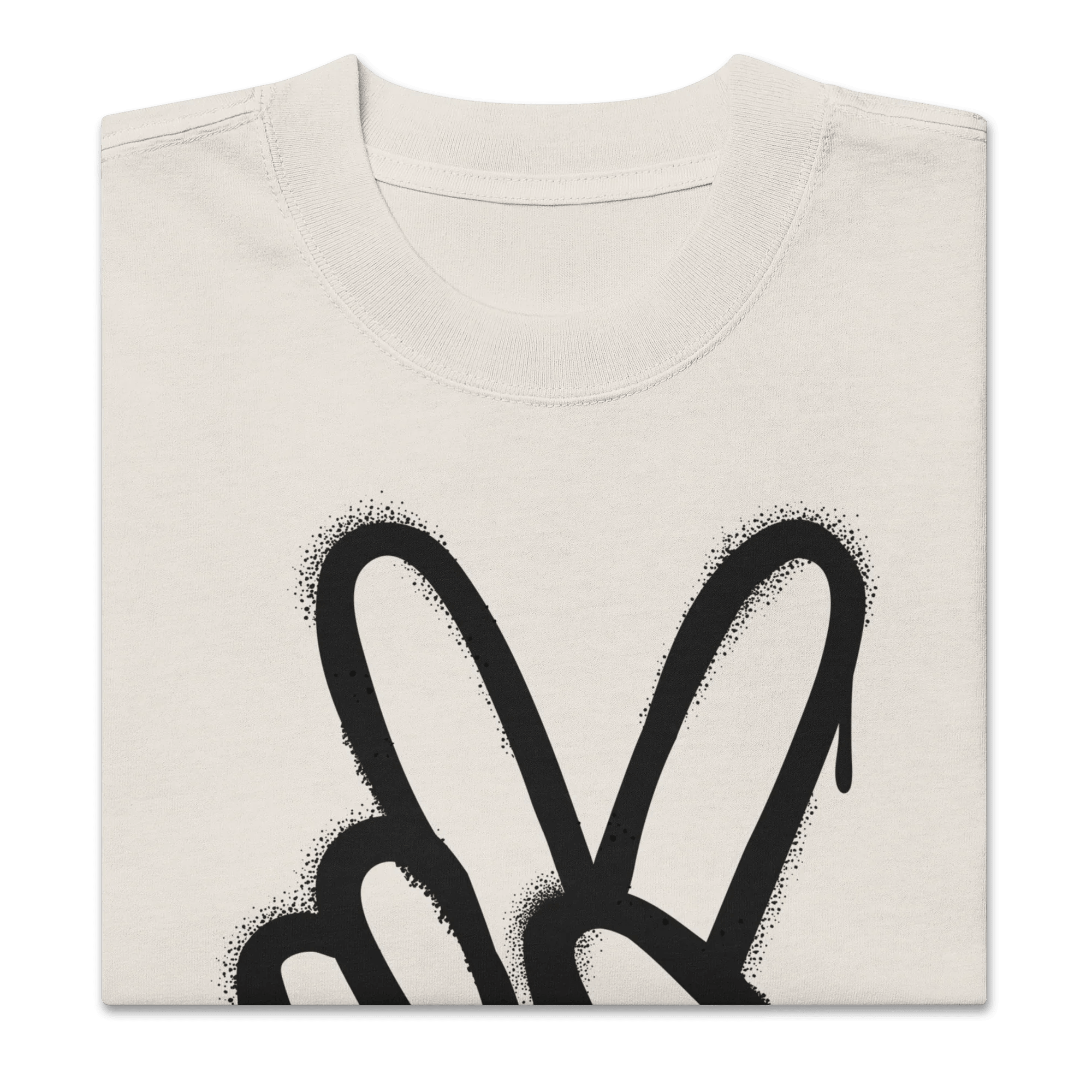 Oversized T-Shirt "Spray Peace" - flyliving - Shop Deutschland Noodosz
