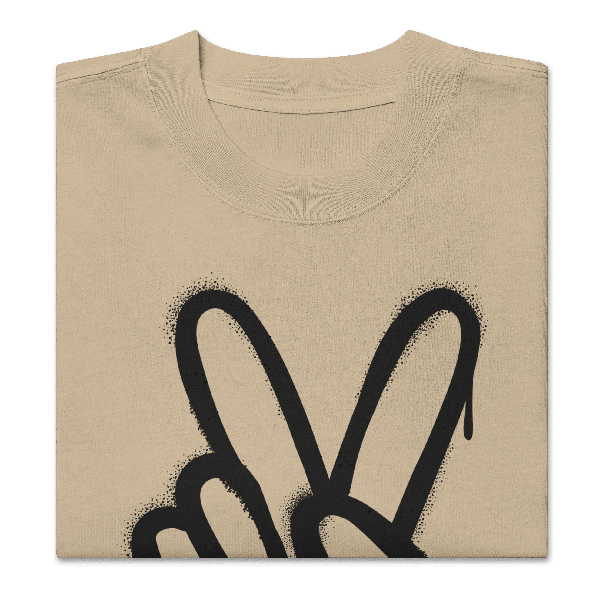 Oversized T-Shirt "Spray Peace" - flyliving - Shop Deutschland Noodosz