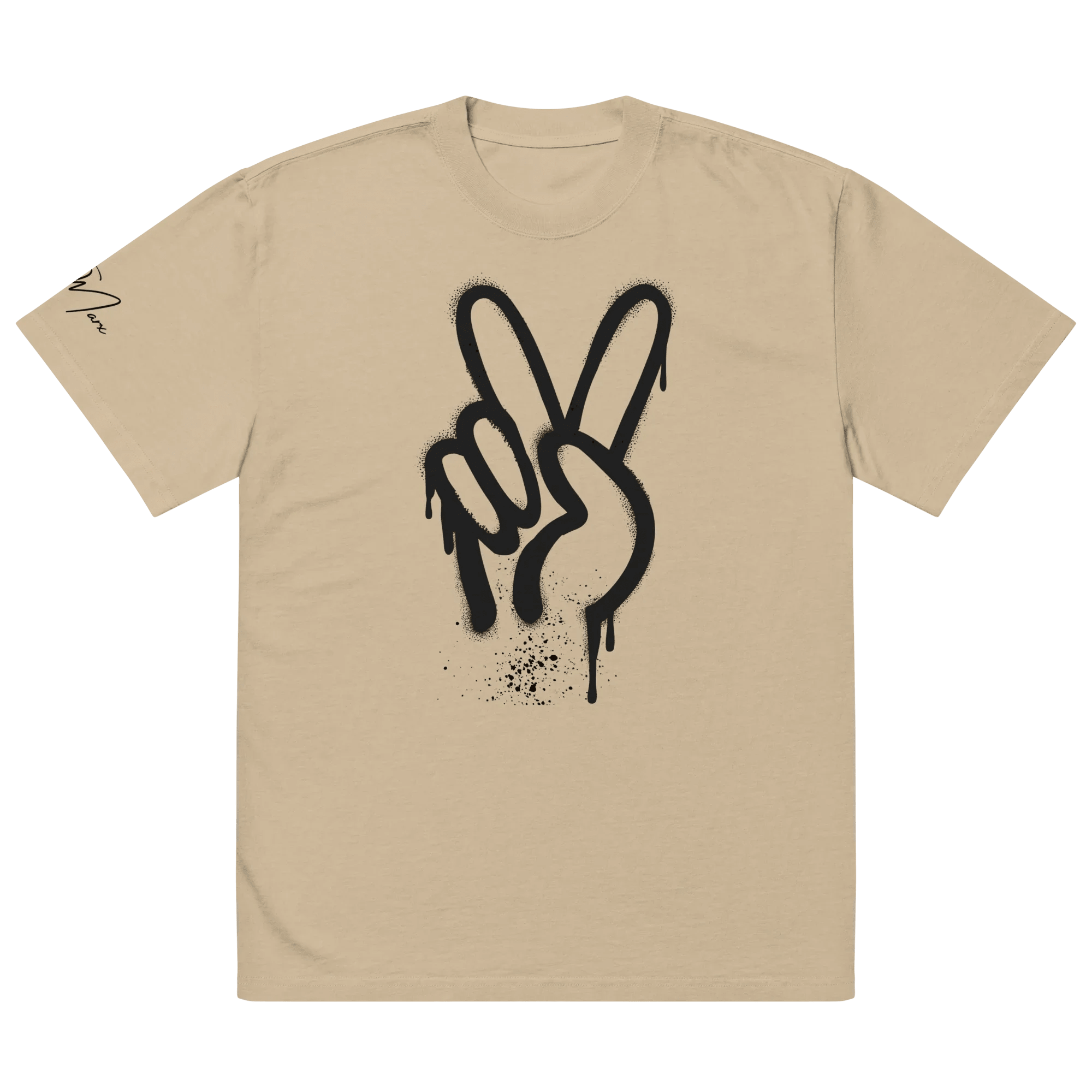 Oversized T-Shirt "Spray Peace" - flyliving - Shop Deutschland Noodosz