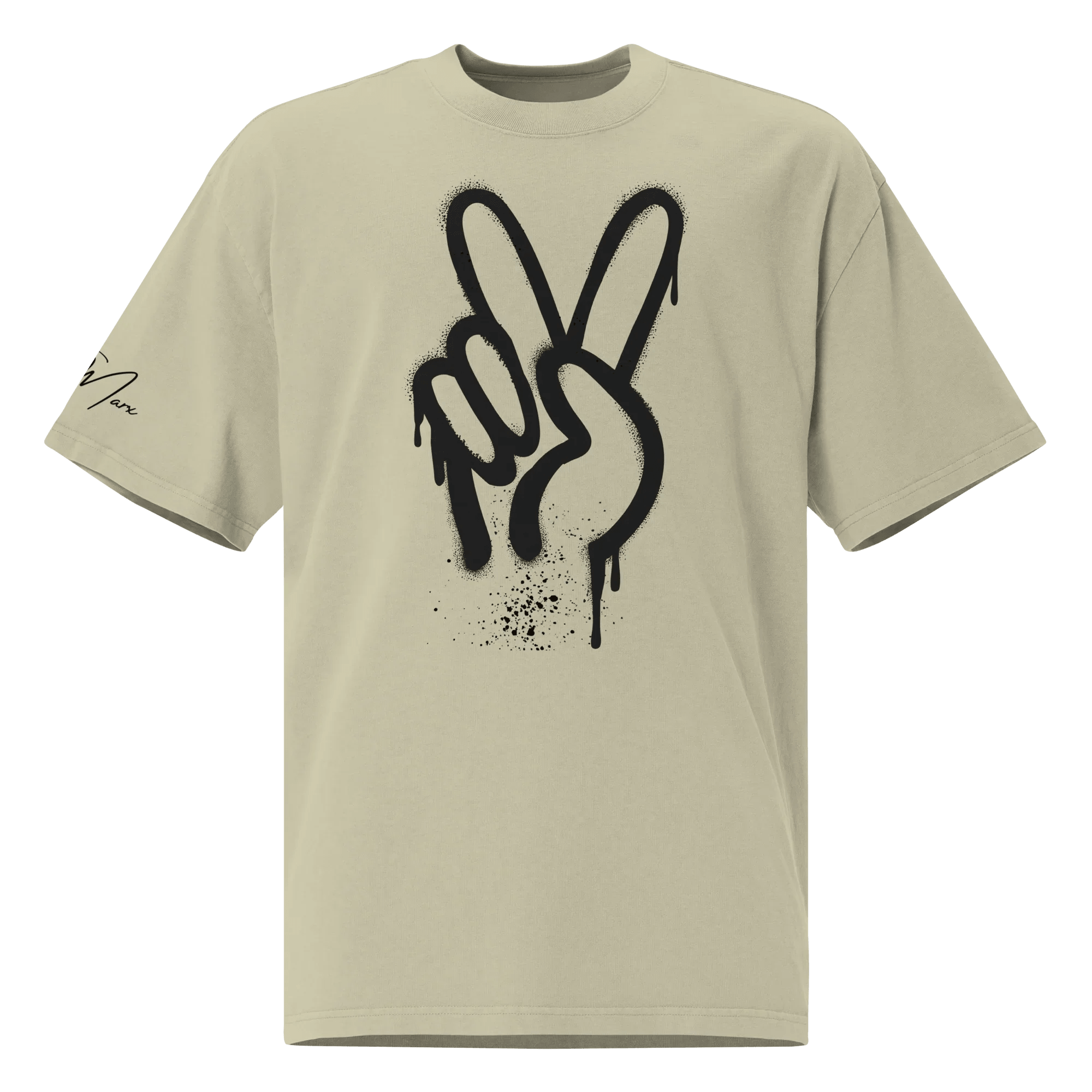 Oversized T-Shirt "Spray Peace" - flyliving - Shop Deutschland Noodosz
