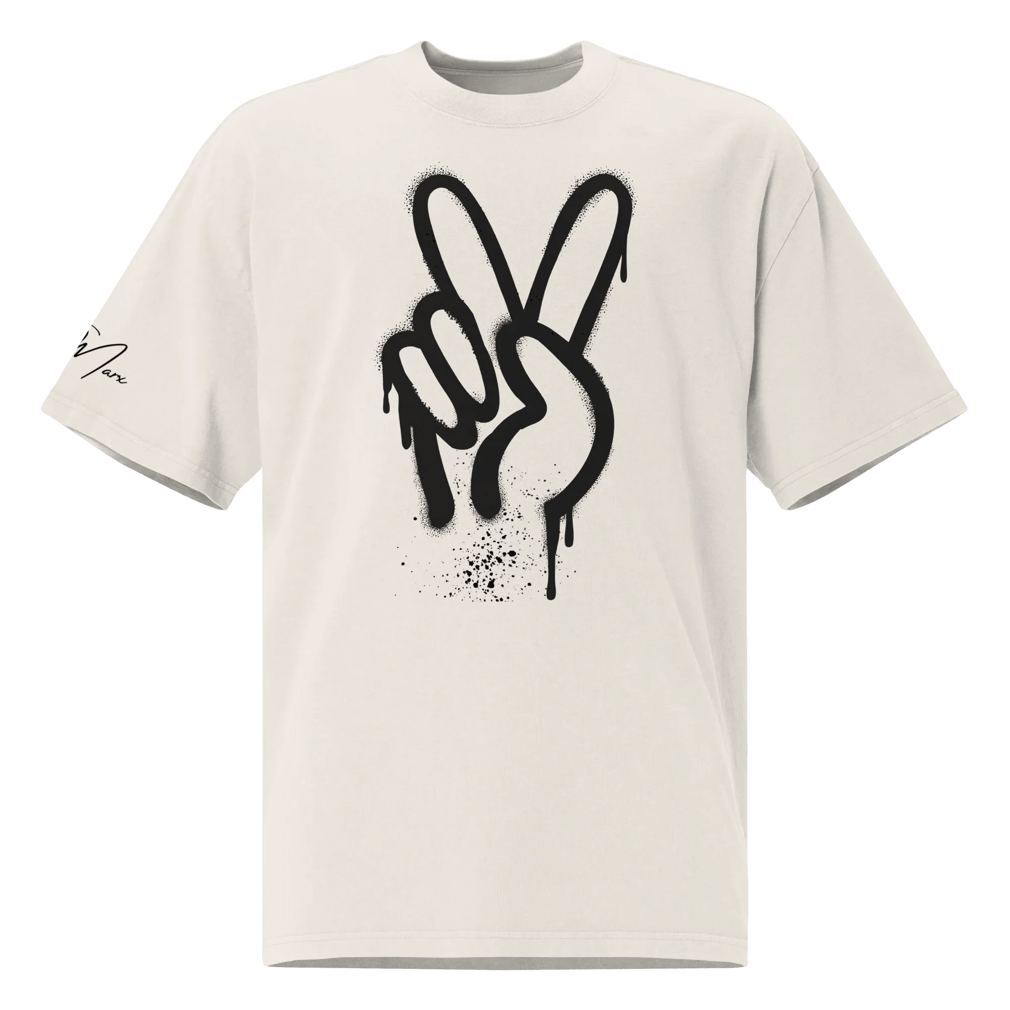 Oversized T-Shirt "Spray Peace" - flyliving - Shop Deutschland Noodosz
