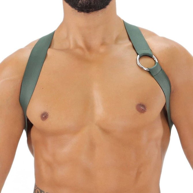 Party Boy Elastischer Harness – Khaki - TOF Paris - Shop Deutschland Noodosz