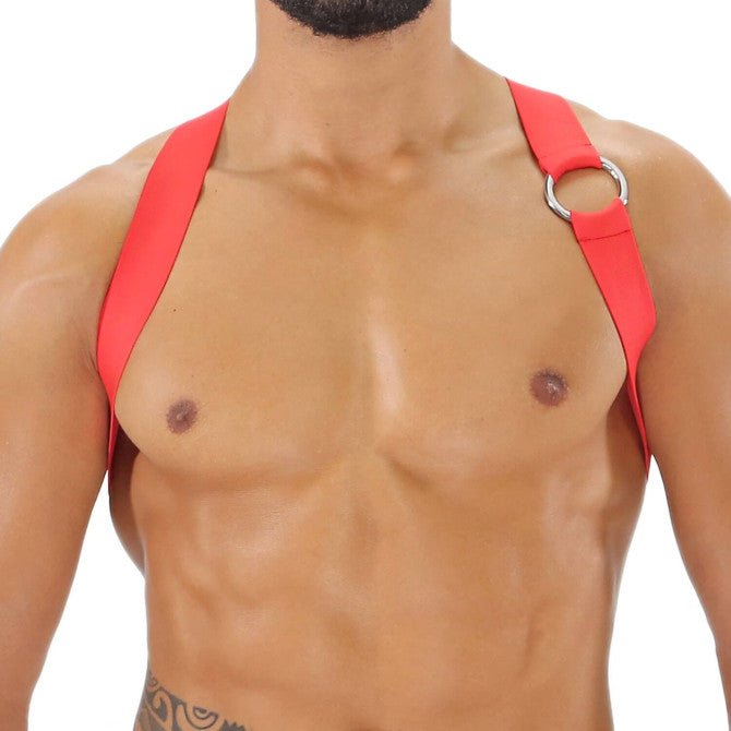 Party Boy – Elastischer Harness in Rot - TOF Paris - Shop Deutschland Noodosz
