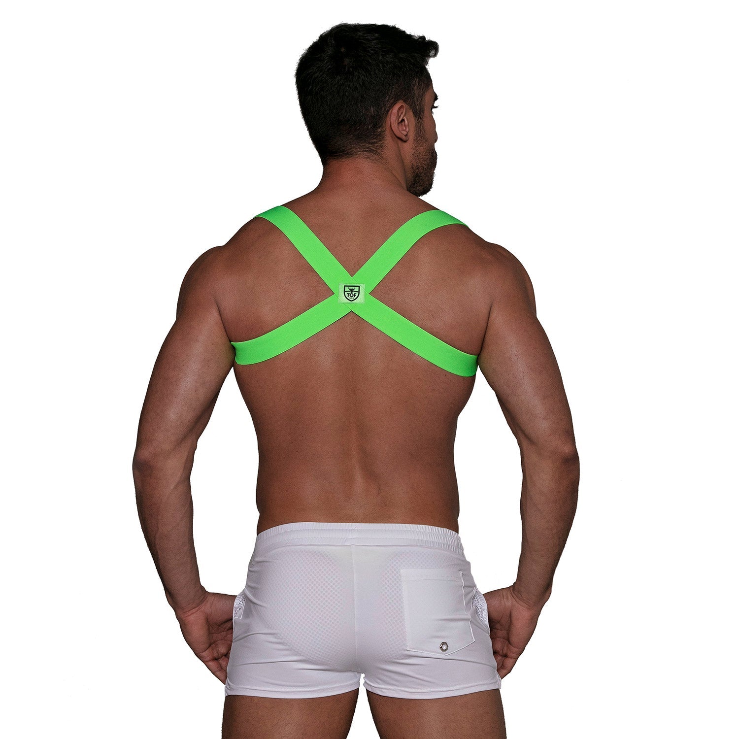 Party Boy Elastischer Harness – Neon‑Grün - TOF Paris - Shop Deutschland Noodosz