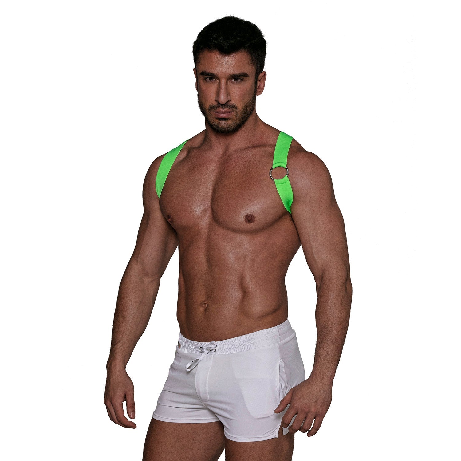 Party Boy Elastischer Harness – Neon‑Grün - TOF Paris - Shop Deutschland Noodosz