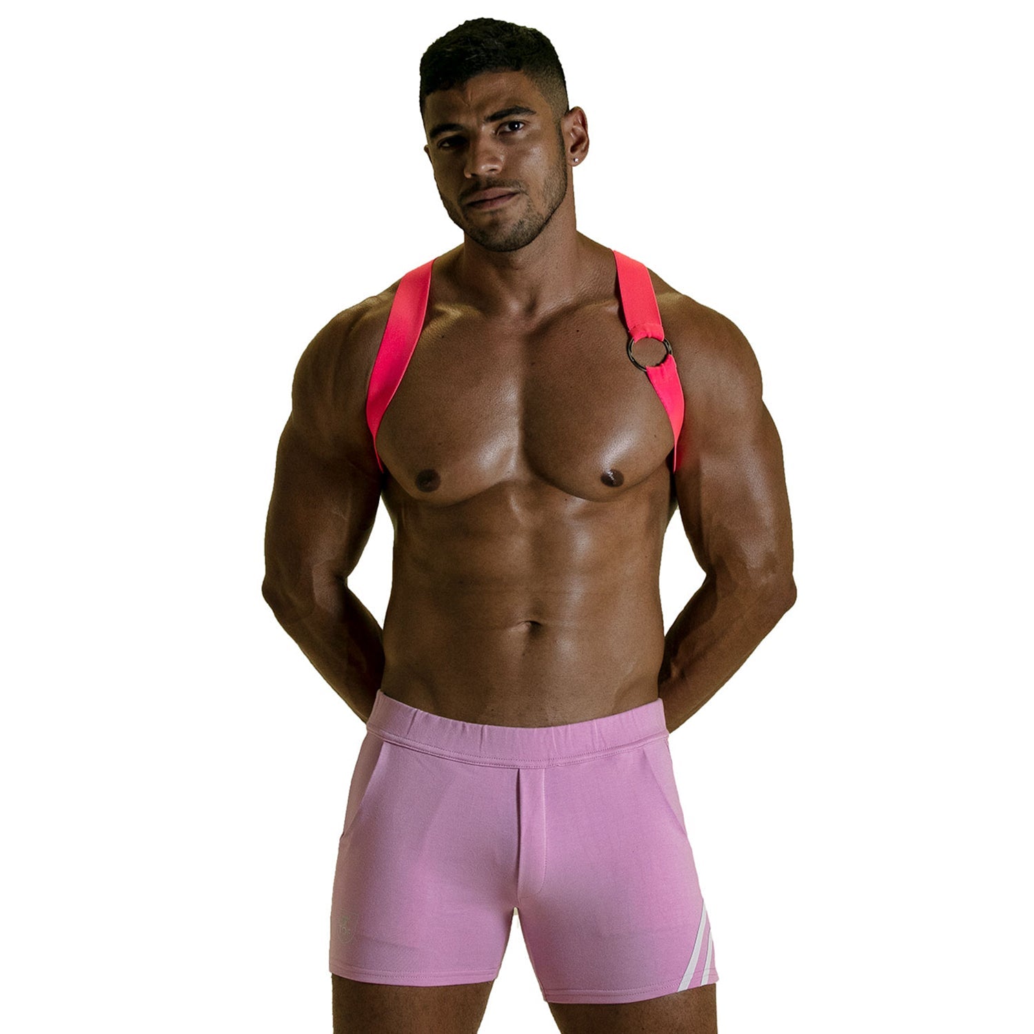 Party Boy Elastischer Harness – Neonpink - TOF Paris - Shop Deutschland Noodosz
