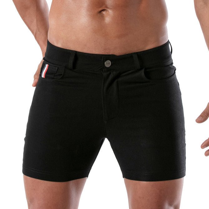 Patriot Chino Shorts - Black - noodosz - TOF Paris - 