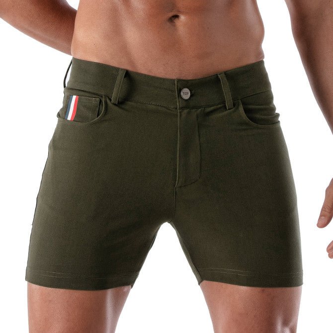 Patriot Chino Shorts - Khaki - noodosz - TOF Paris - 