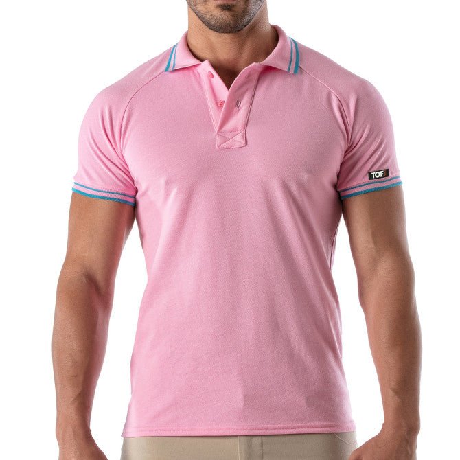 Patriot Polo Shirt - Pink - TOF Paris - Shop Deutschland Noodosz
