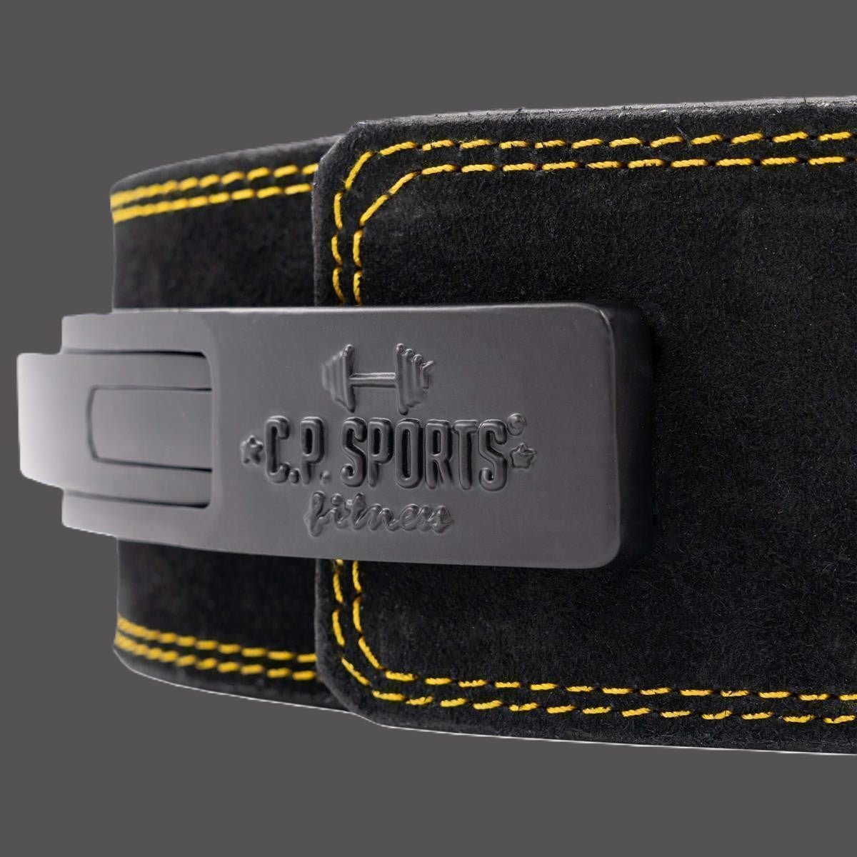 Powerschnalle aus Metall für Gewichthebegürtel mit C.P. SPORTS 3D - Logo - T9/Buckle - MG Sports Company - Shop Deutschland Noodosz