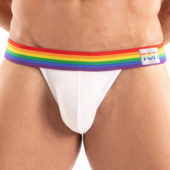 Pride Jockstrap White - noodosz - TOF Paris - 