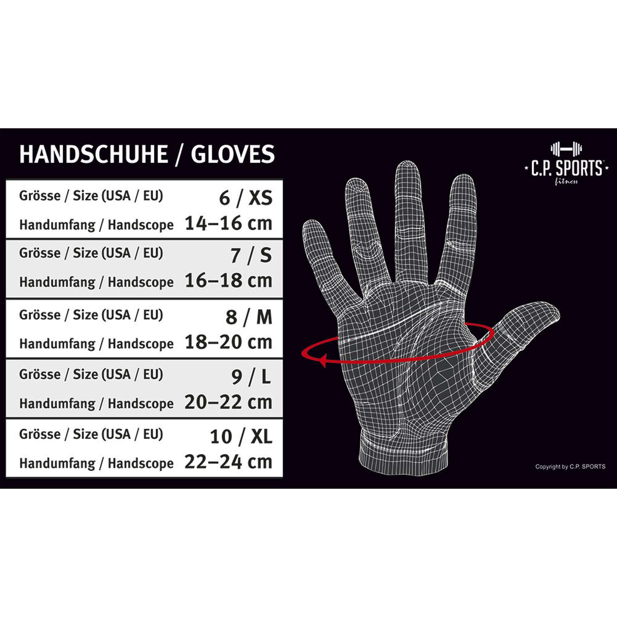 PROFI GRIP Bandagen Handschuhe - verschiedene Farben - C.P. Sports - F9 - MG Sports Company - Shop Deutschland Noodosz