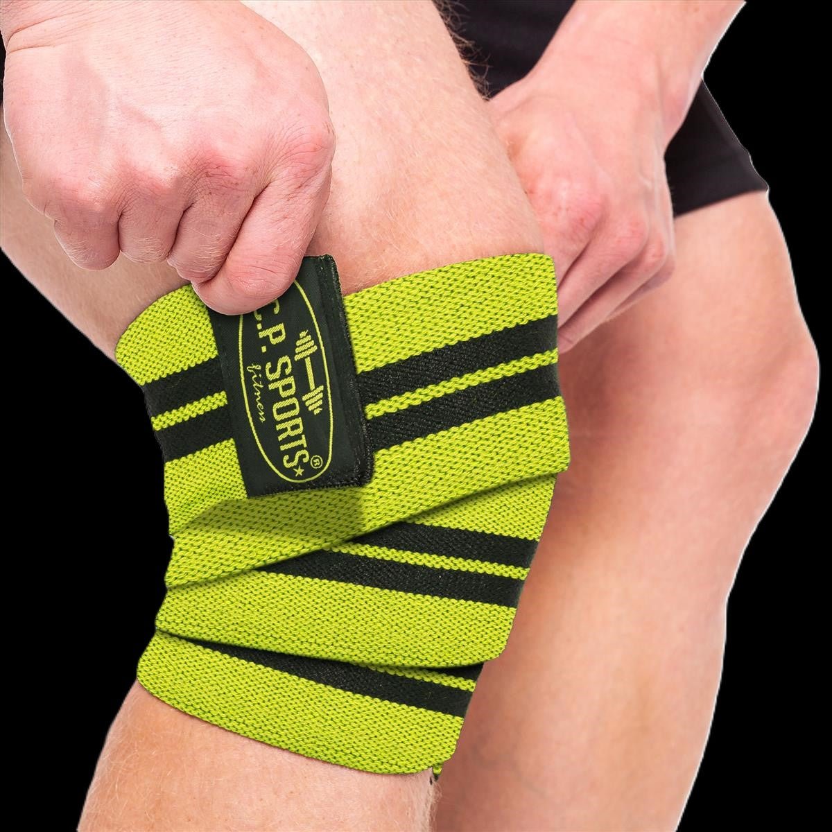 Profi Kniebandagen - Gelb - Länge 150cm C.P. Sports - T23 - MG Sports Company - Shop Deutschland Noodosz