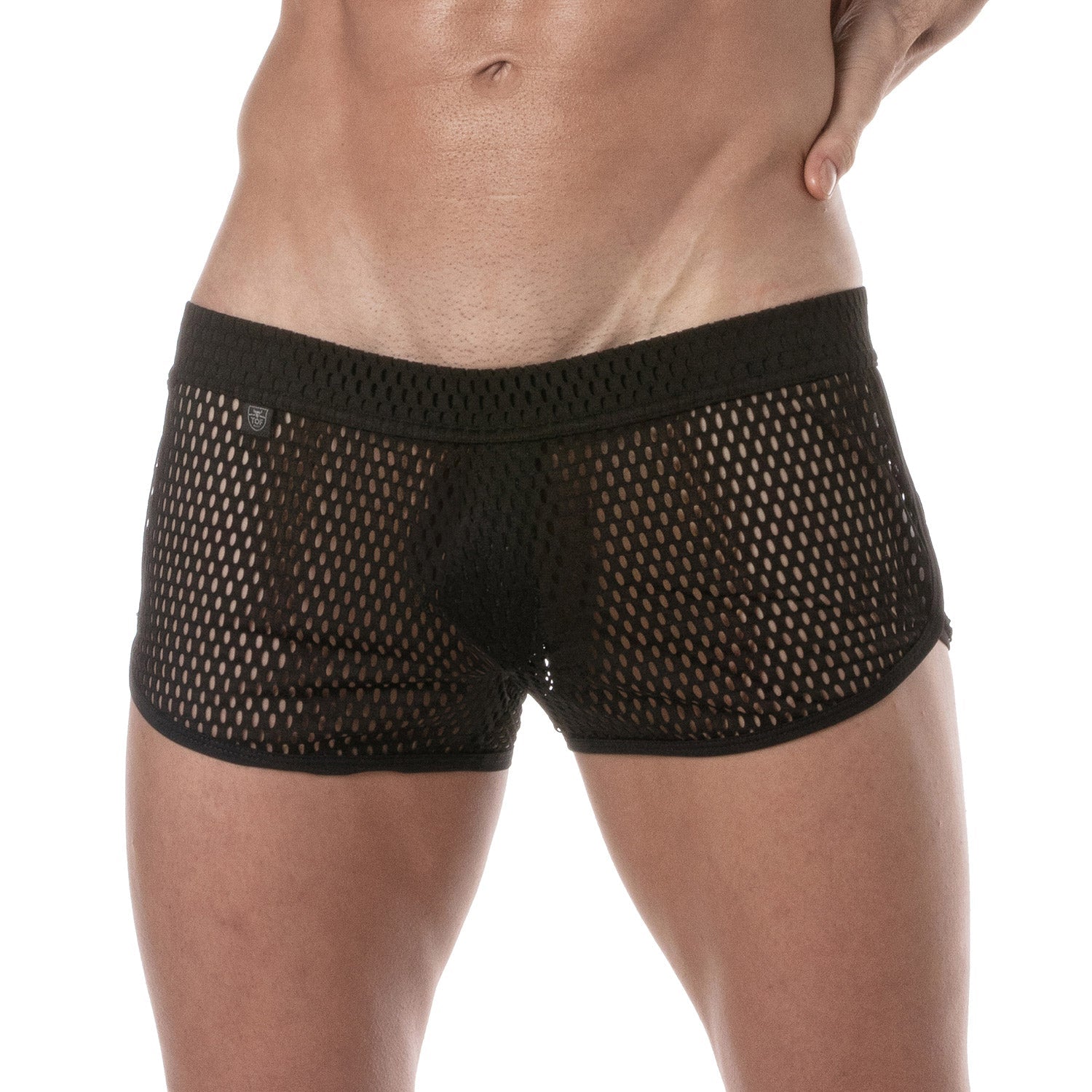 Provokante transparente Herren - Mini - Shorts – Schwarz - TOF Paris - Shop Deutschland Noodosz